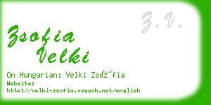 zsofia velki business card